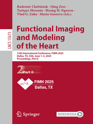 cover image of Functional Imaging and Modeling of the Heart